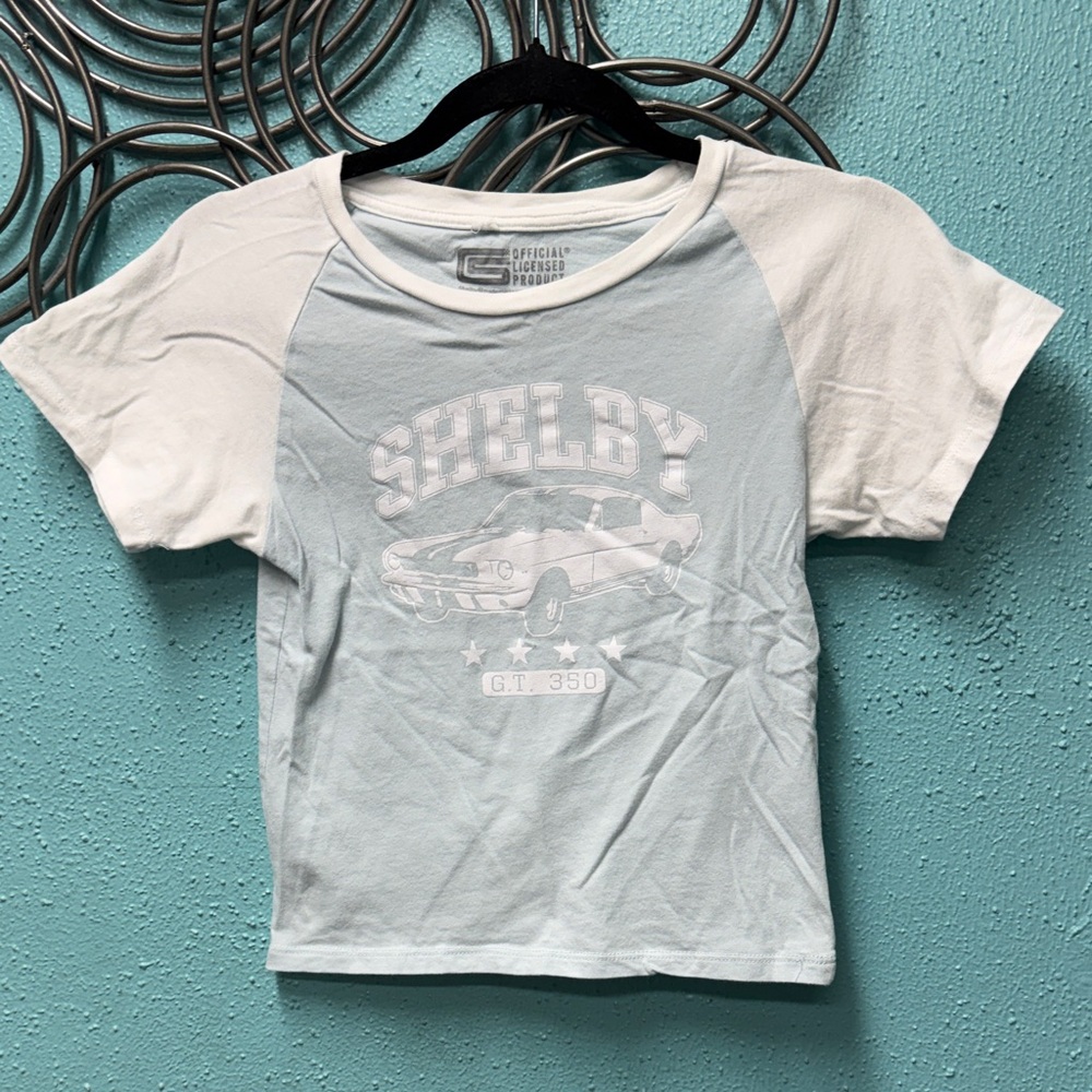 PacSun Raglan T-Shirt - Blue and White